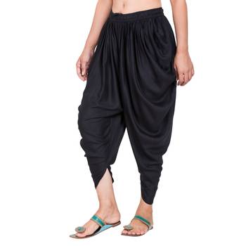 Black Color Solid Dhoti Patiala 4