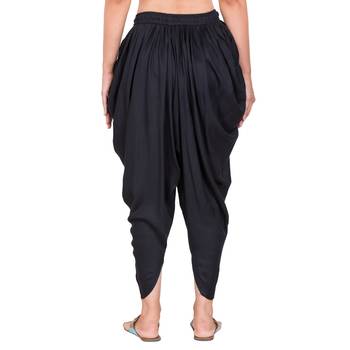 Black Color Solid Dhoti Patiala 5
