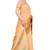 Women's Light Peach Banarasi Silk Saree With Blouse Piece.