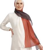 Maroon Women's Bsy Magic Fabric Modest Wear Printed Scarf Hijab Dupatta