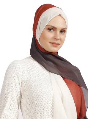 Maroon Women's Bsy Magic Fabric Modest Wear Printed Scarf Hijab Dupatta 3