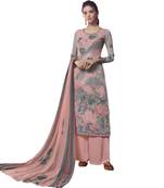 Pink digital print crepe salwar