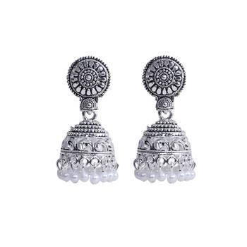 Silver Plated Jhumkas 3