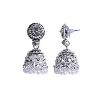 Silver Plated Jhumkas 4