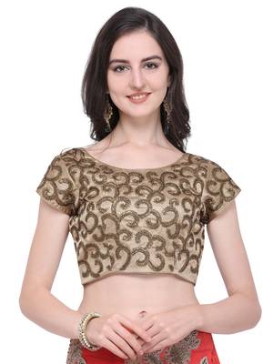 Grey jacquard jacquard semi stitched lehenga 4