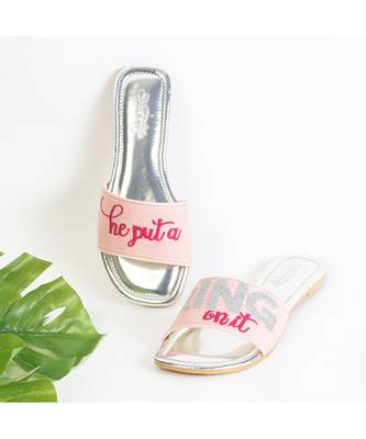 He Put a Ring on it - Embroidered Flats 2