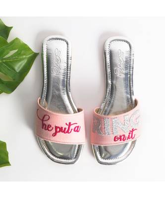 He Put a Ring on it - Embroidered Flats 3