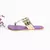 Light Gold Kolapuri with Purple Sole