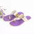 Light Gold Kolapuri with Purple Sole
