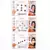 Beautiful Multi color Stone Round Shape Forehead Fancy Bindi For Girls Women(Pack of 3)