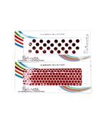 Red Bindis Round Shape Velvet Sticker Bindi Tikka kumkum for Women (Pack Of 2)