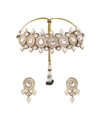 Traditional Choker Set With Kundan &   Pearl 2
