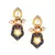 Modern Regala Blue Enamelled Kundan And  Pearls Necklace And Earrings Set.