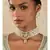 Pearl Relish Green Kundan And  Pearls Necklace And Earrings Set