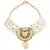 Pearl Relish Green Kundan And  Pearls Necklace And Earrings Set