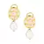Pearl Relish Green Kundan And  Pearls Necklace And Earrings Set