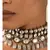 Charisma Enamelled Blue And Grey Kundan And  Pearls Necklace And Earrings Set.