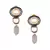 Charisma Enamelled Blue And Grey Kundan And  Pearls Necklace And Earrings Set.