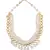 Riveting Pink And White Kundan Necklace And Earrings Set.