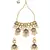 Charming Enamelled Blue Kundan Necklace And Earrings Set
