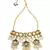 Charming Enamelled Blue Kundan Necklace And Earrings Set