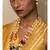 New Age Wonder Off White And Blue Kundan ,  Pearls And Jade Beads Necklace And Earrings Set.
