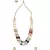 New Age Wonder Off White And Blue Kundan ,  Pearls And Jade Beads Necklace And Earrings Set.