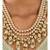 Intricate Spectacle Cream And Green Kundan, Pearls Necklace Set.