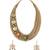 Jubilistic Beige Jute Thread,  Pearls And Lakh Pieces Necklace And Earrings Set.
