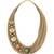 Jubilistic Beige Jute Thread,  Pearls And Lakh Pieces Necklace And Earrings Set.