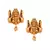 Celestial Surprise Beige Jute Threaded Gold Pendant Necklace Amd Earrings Set With Agate And Gold Beads.