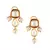 Pearly Paradise Red Kundan And  Pearls Necklace And Earrings Set.