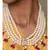 Scarlet Surprise Red  Kundan,  Pearls, Hydro Onyx Necklace And Earrings Set.