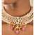 Candy Cadence Pink Kundan, Jade Drops, Quartz,  Pearls Necklace And Earrings Set