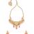 Candy Cadence Pink Kundan, Jade Drops, Quartz,  Pearls Necklace And Earrings Set
