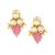 Candy Cadence Pink Kundan, Jade Drops, Quartz,  Pearls Necklace And Earrings Set