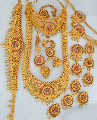 Gold spinel bridal-kamarband 1