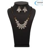 Vendee Fashion Admirable CZ Diamond Mangalsutra Pendant Set (7229) 