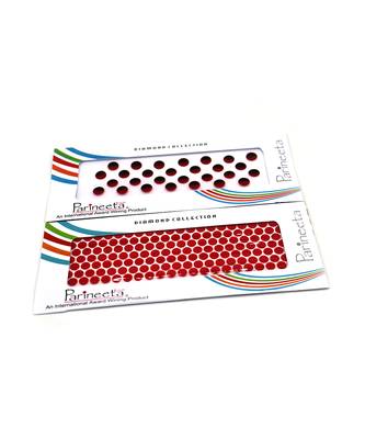 Red Bindis Round Shape Velvet Sticker Bindi Tikka kumkum for Women (Pack Of 2) 2