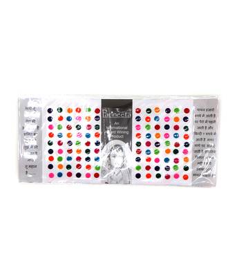 Multicolor Indian Style Plain Kumkum Bindi Stickers 1
