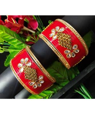 Designer Indian Bollywood Style Red Bridal Chura Suhag Chura Set 2