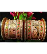 Hand Painted Hand Made Designer Full Bridal Chura Chuda Set