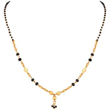 Ethnic Black Beaded Gold-toned Combo Set of 3 Mangalsutra for Women 2