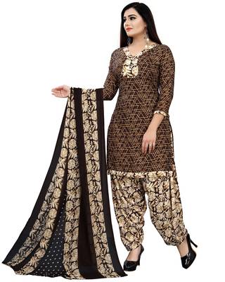 Brown printed cotton salwar 4