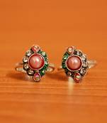 Pink zircon  toe-rings