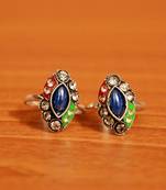 Blue zircon  toe-rings