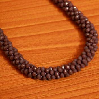 Purple swarovski crystal Mala 2
