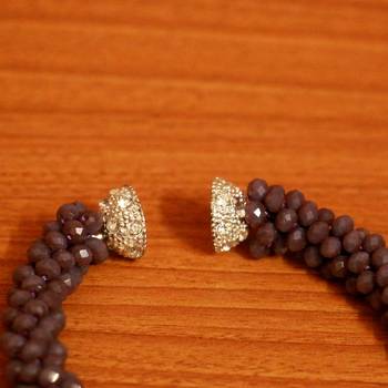 Purple swarovski crystal Mala 3