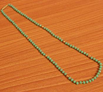 Turquoise swarovski crystal Mala 1