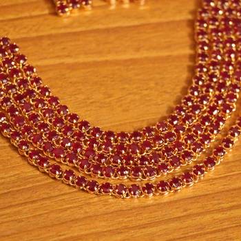 Red ruby  necklace-sets 4